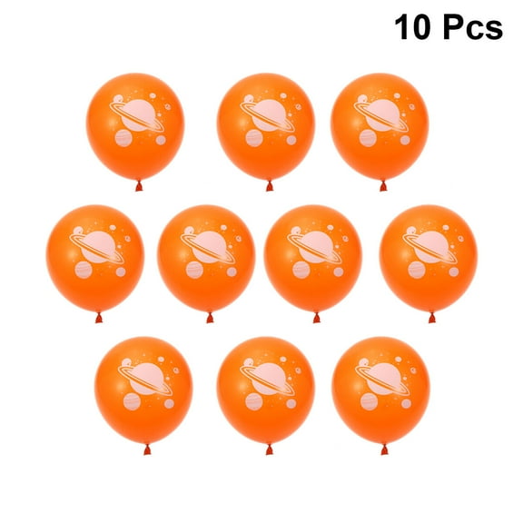 BESTYASH Star Print Balloons Latex Orange 10Pack Birthday Party Decorations