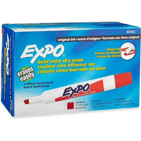Marcador Borrable Expo Rojo CJX12 Expo Unisex