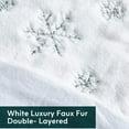 thumbnail image 3 of Christmas Tree Skirt -36 Inches White Christmas Tree Skirt, Holiday Party Decoration Snowy White Plush Velvet - Holiday Party Decoration, 3 of 8