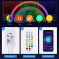 thumbnail image 3 of Controlador Wi-Fi de tira LED, receptor Wi-Fi inalámbrico Br-vie con control remoto IR de 24 teclas, control de voz con Alexa Google Assistant [Clase de eficiencia energética A+] JAMW Sencillez, 3 of 5