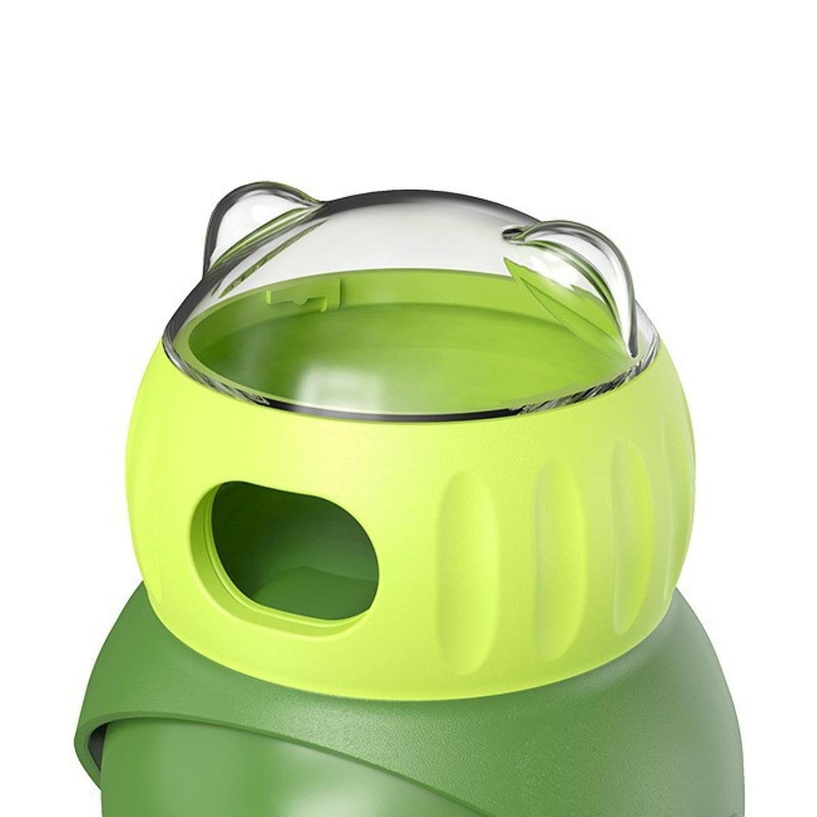 TOOYFUL Dog Treat Dispenser Toy Enrichment Exercise for Cats Leaking Ball Refillable Green