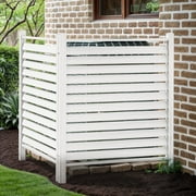 ModFusion Outdoor PVC Privacy Fence Screen, Outdoor  Enclosure Screen for Garbage Can and Air Conditioner, 48"W X 48"H, Flexible Configuration