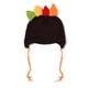 thumbnail image 5 of 1 gorro de peluche hecho a mano con capucha para bebé, diseño de pavo de dibujos animados, de algodón, para otoño e invierno, talla S (café)., 5 of 7