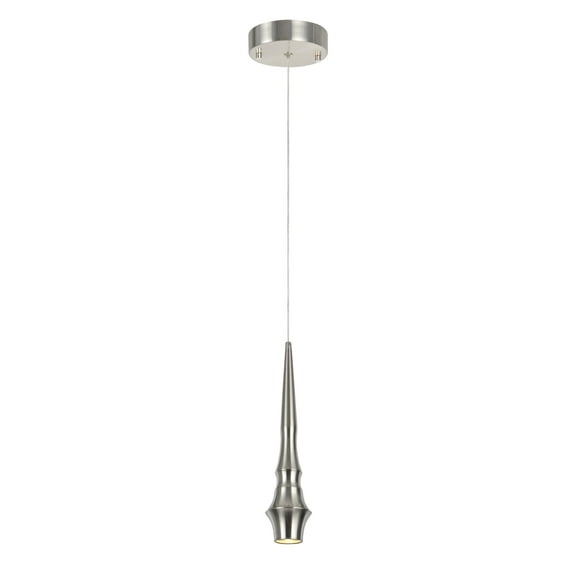 Aspen Creative 61070-1, One-Light LED Pendant in a Brushed Nickel Finish, 1 Pack
