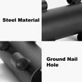 thumbnail image 1 of 2 Pieces Stainless Steel Canopy Ground Poles Holders Tent Support with Dual Spikes Adjustable Universal Iron Rod Tubes Kit Backpacking, 1 of 9