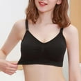 thumbnail image 4 of Xmarks Nursing Bras Maternity Bra for Breastfeeding Pregnancy Wireless Bralette Black 44/100ABCD,46/105ABCD, 4 of 8