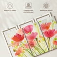 thumbnail image 6 of Elephant Stock Fluorescent Poppies Wall Art - Horizontal Multi Panel Canvas - Living Room Wall Decor - Floral And Botanical Multi Panel - Red And Pink Decor By Albena Hristova - 74" x 48", 6 of 8