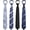 Stylish/4pcs, variant on Tie Boys Pre-Tied Neckties Zipper Ties for Boys Adjustable School Ties for Wedding Graduation Uniform