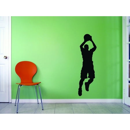Custom Peel - Custom Wall Decal - Peel & Stick Sticker : Basketball Player Sports Home Decor Picture Art 10x20 Inches