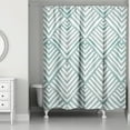 thumbnail image 2 of Creative Products Blue Watercolor Diamond 71x74 Shower Curtain, 2 of 2