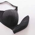 thumbnail image 5 of TrendVibe365 Comfortable Bra Womens Wirefree Push up Bralettes Padded Triangle Adjustable Strap Corset Full Coverage Crop Cami Top Sexy Lingerie Black L, 5 of 6