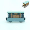 thumbnail image 2 of Tren de juguete de bolsillo de madera de Thomas y sus amigos, modelo de tren de juguete Molley Gold Diesel Lady Toby Rail, juguetes para niños, regalo de cumpleaños, 2 of 3