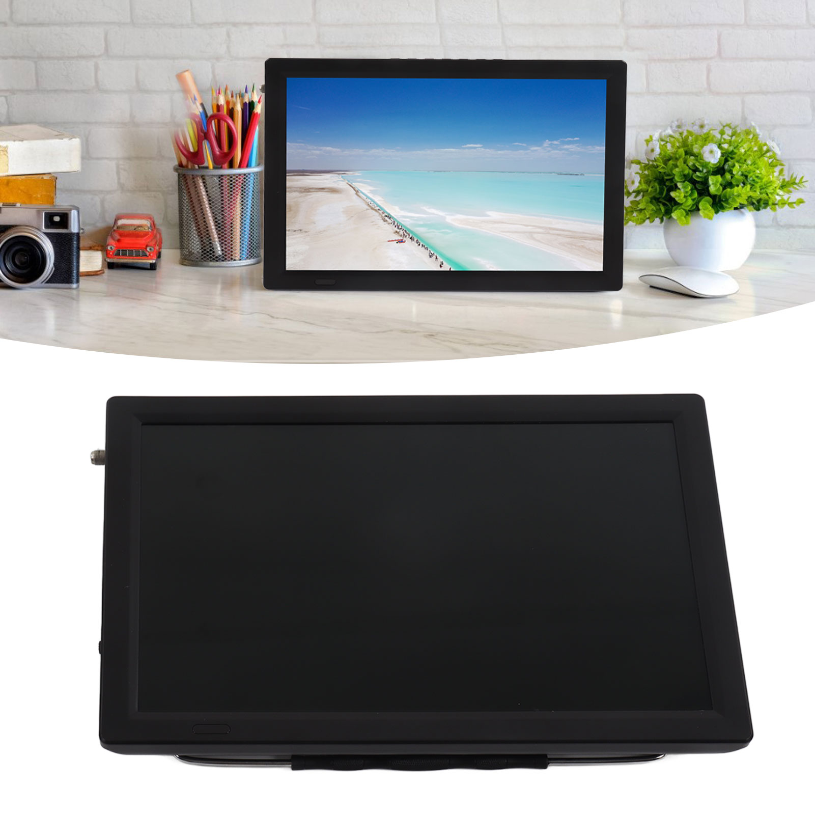 14 Inch Portable Tv Portable Tv Lcd Monitor Rechargeable Portable Tv 14 Inch Portable Digital LED TV On Screen High Sensitivity Rechargeable TV LCD Monitor With Remote Control - image 4 of 8