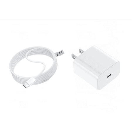 iPhone 14 13 12 Fast Charger 20W PD USB C Wall Charger with 6FT Fast Charging Cable Compatible iPhone