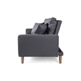 thumbnail image 4 of Sofá Cama Makora Encore Con Memory Foam, Color Gris Oxford, Lino Respaldo Reclinable De 3 posiciones., 4 of 8
