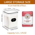 thumbnail image 2 of Contenedores de almacenamiento de alimentos HKJ Chef, 5.2 L/176 oz, paquete de 4, 2 of 7