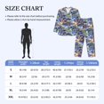 thumbnail image 2 of Mens Pajamas Set, coconut tree SUV Button Down Long Sleeve Loungewear Sleepwear Pjs sets for Men, 2 of 5