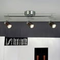 thumbnail image 3 of Brews 3-Light LED Semi-Flush Mount Track Lighting - Chrome Finish - Copper Metal Shade, 3 of 3