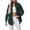 Green-1, variant on Womens Button Down Flannel Shirts Long Sleeve Plaid Shackets Business Casual Dressy Fashion Tops With Pockets