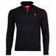 thumbnail image 1 of U.S. POLO ASSN. Jersey de punto para hombre con cuello alto, media cremallera y logotipo, algodón Negro M (Medium), 1 of 3