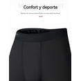 thumbnail image 4 of Lycra Fitness Xtellar negro Mallas Correr Deportes Yoga Hombre Transpirable, 4 of 5