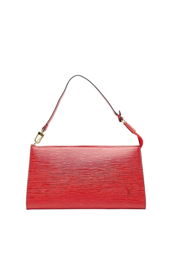 Pre-Owned Louis Vuitton Epi Pochette Accessory Pouch Handbag M52947 Castilian Red... (Fair)
