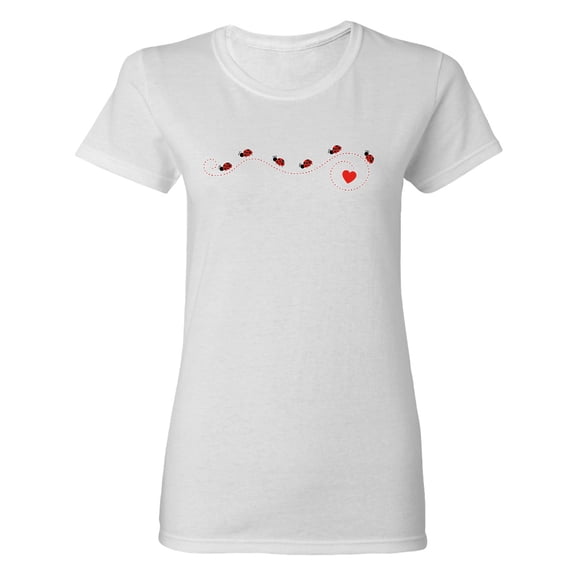 Inktastic Ladybug Trail Women's T-Shirt
