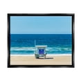 thumbnail image 2 of Stupell Industries Vivid Blue Beach Water Waves Coastline Hut Photograph Metallic Gold Floating Framed Canvas Print Wall Art, Design by Jeff Poe Photography, 2 of 5