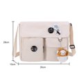 thumbnail image 3 of Bolsa Bandolera japonesa Kawaii Student Girl Shoulder Bag (colgante de gato beige) Ehuebsd Para Estrenar, 3 of 9