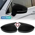 thumbnail image 1 of 1 Pair M Rearview Mirror Cover Side Reversing For Volkswagen VW Tiguan MK2 2017 - 2022 Rear View Mirror Trim Caps Gloss Black, 1 of 6