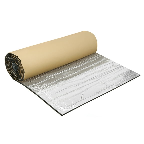 Unique Bargains 394mil 10mm 3.55sqft Car Sound Deadening Mat Glassfiber Heat Shield Material for Hood Boat Engine Cover