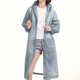 thumbnail image 4 of Capa impermeable de EVA para mujer, para exteriores, de manga larga, con capucha, para hombre y mujer, 2 piezas, 4 of 8