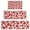 Red Strawberry Plants-3, variant on Red Strawberry Plants Fruit White Pattern Kitchen Rugs Sets Of 3,Kitchen Runner Rugs Non Skid Washable,Decorative Kitchen Floor Mats for Kitchen,Sink,Laundry,17"x30" 17"x47" 17"x59"