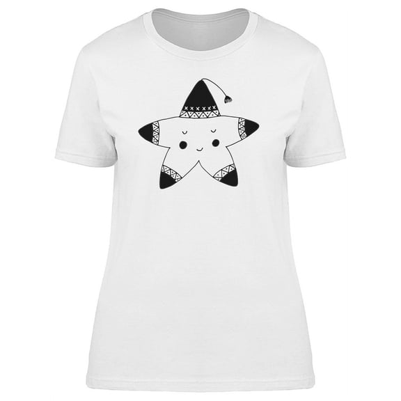 Cute Cartoon Starfish T-Shirt Women -Image by Shutterstock, Female Medium
