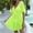 Green, variant on Swimwear Cover Up for Women Under $10 Casual V-neck Irregular Waist Cinched Beach Cover Shirt