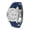 Blue, variant on Luxury Half Iced Moissanite Watch, Hip Hop Style Mechanical Wristwatch with More Rubber Band