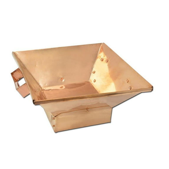 Copper Hawan Kund, Traditional Indian Style Copper Hawan Kund Agnihotra Ideal Pooja Accessory (Large)