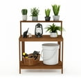 thumbnail image 3 of Furinno Tioman Outdoor Natural Wood Potting Bench Brown, 3 of 8