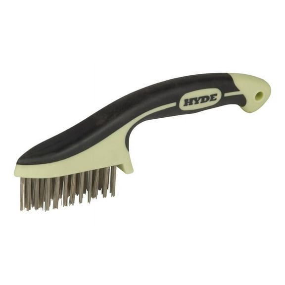 Hyde MAXXGRIP PRO 0.75 in. W X 8.75 in. L Stainless Steel Wire Brush, Each