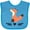 Turquoise, variant on Inktastic Fox for Girls Woodland Animal Girls Baby Bib