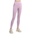 thumbnail image 2 of Pantalones de yoga de color liso para mujer, ropa interior moldeadora de cintura alta, realce de cadera, compresión abdominal, moldeador corporal, de poliéster., 2 of 4