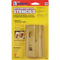 C.H. Hanson Numeral Stencil Set - Plastic Number Stencil - 15 Piece, 3", Multicolor