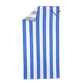 thumbnail image 1 of MinxNY High Performance Beach Towel Super-Absorbent Fast Drying Lightweight - Reversable Navy/Grey Stripes, 1 of 2