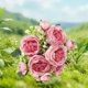thumbnail image 5 of Artificial Bouquet with Long Stems Fake Silk Flowers Bunches for Valentine's Day Decor Wedding Bouquets Bridal Shower Centerpieces, 5 of 6