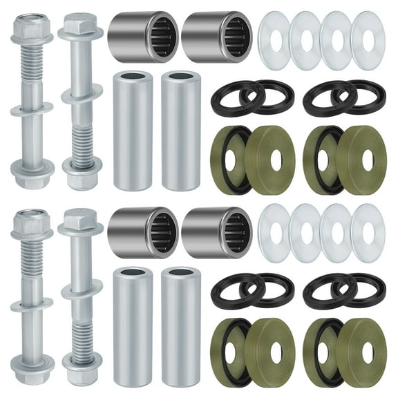 Front Lower A-Arm Bushing Seal Kits & Bolts for Suzuki Quadsport Z 400 LT-Z400 Kawasaki KFX400 Arctic Cat 400 DVX