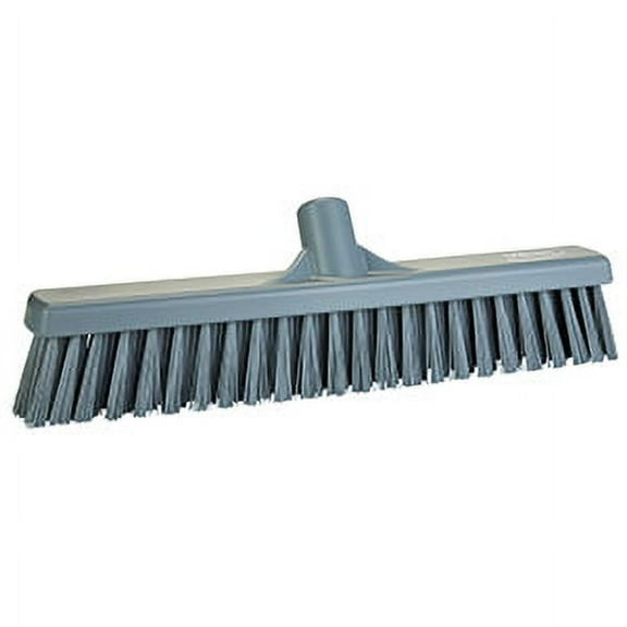 Vikan 16" Combo Push Broom- Soft/Stiff - Gray (4 Units)