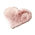 thumbnail image 2 of Byujiro Heart Shaped Fluffy Rug, Soft Plush Bedside Floor Mat for Bedroom Living Room, Non Slip Washable Carpet, 16 x 20 Inches, 2 of 6