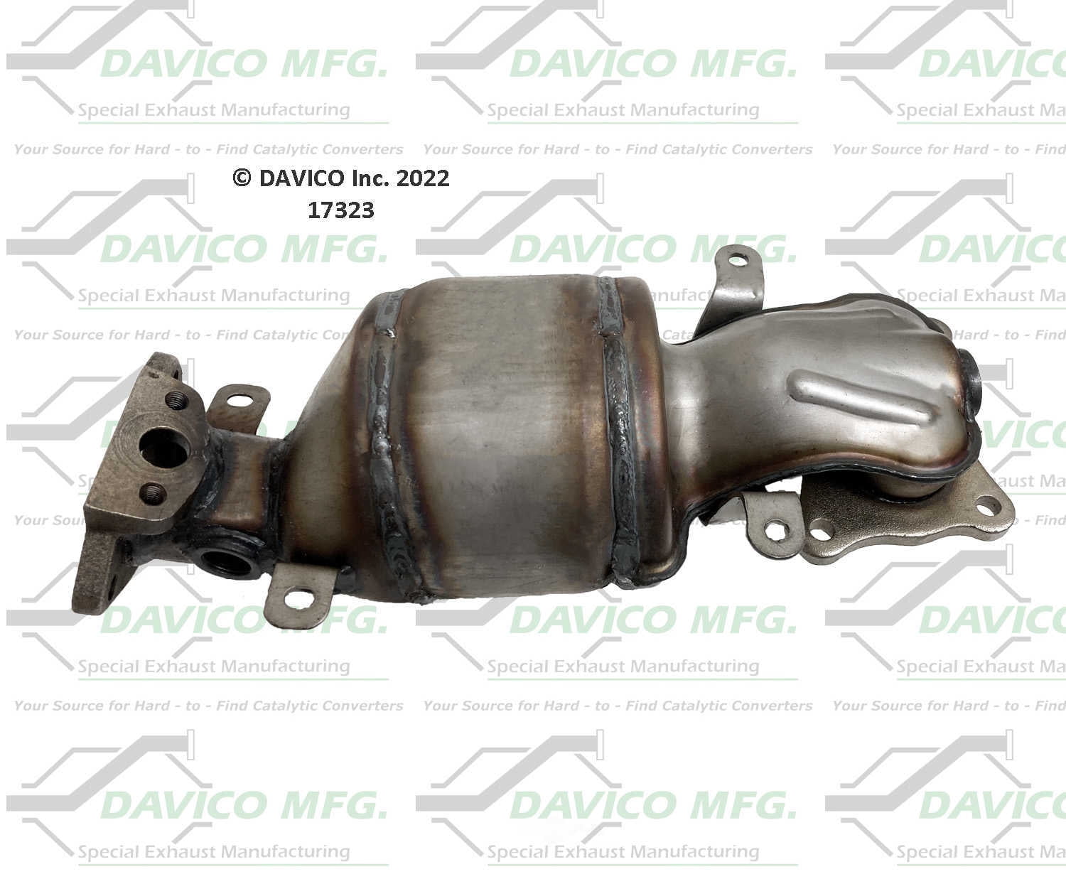 Davico Mfg 17323 Direct-Fit Catalytic Converter - Pre converter