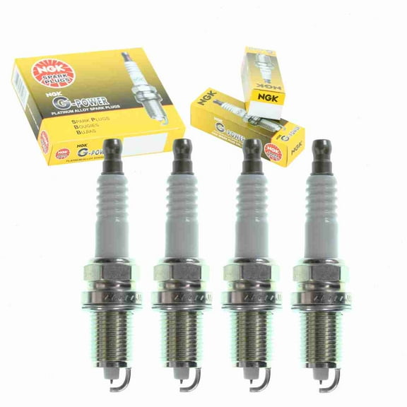 4 pc NGK 7098 G-Power Spark Plugs for 3318 3318-2 3720 4503 6707 6721 6725 AP985 AP985DP2 FR8HPP30X FR8LPP302X FR8LPP30X FRHPV K5RT3P-11 K6RT3P-11 PK16TT Ignition Wire Secondary