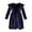 Navy, variant on Toddler Baby Girls Velvet Dress Ruffle Long Sleeve A-line Casual Princess Party Dresses Playwear Fall Winter